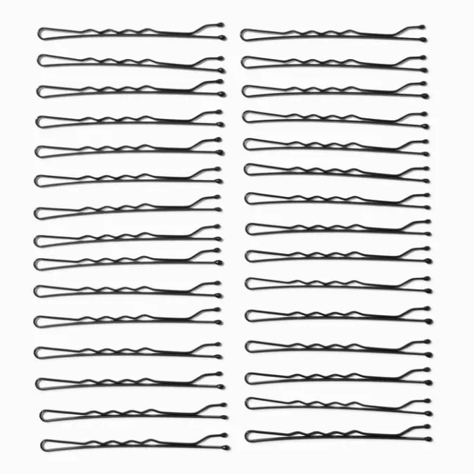ICING Black Large Basic Bobby Pins - 30 Pack