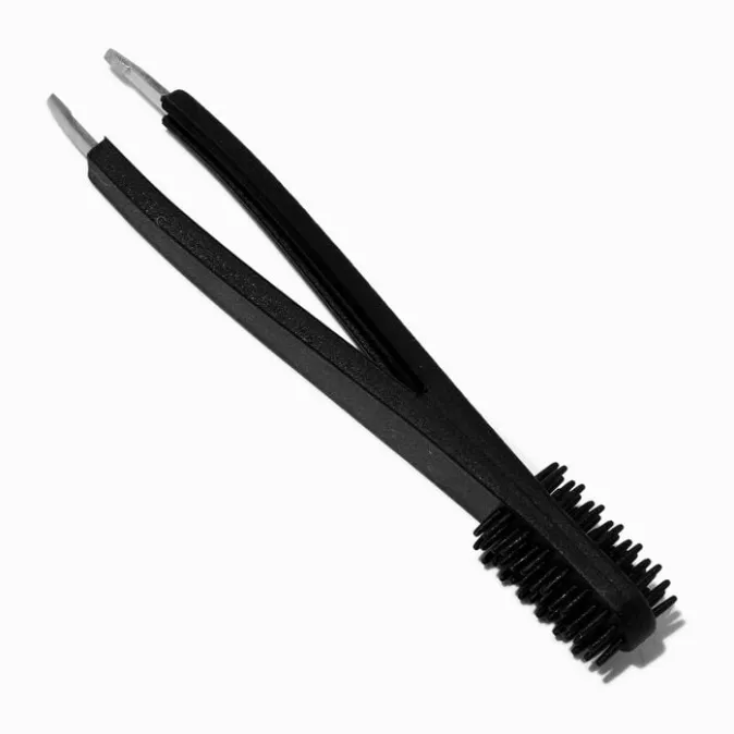 ICING Black Silicone Double Sided Tweezers & Spoolie