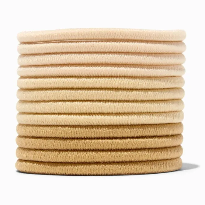 ICING Blonde Lurex Hair Ties - 12 Pack