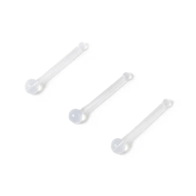 ICING Clear Retainer Nose Stud Set