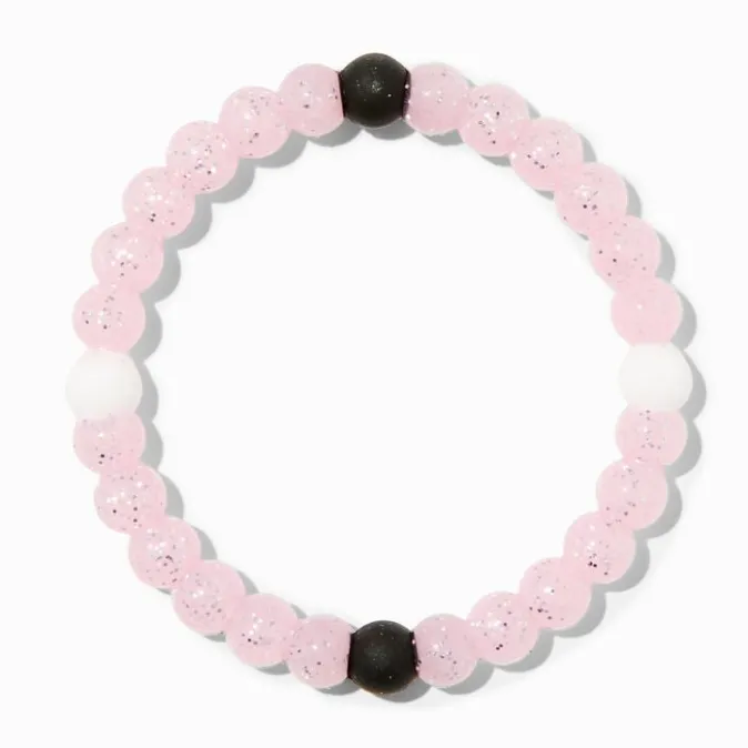 ICING Glow In The Dark Pink Glitter Fortune Bracelet