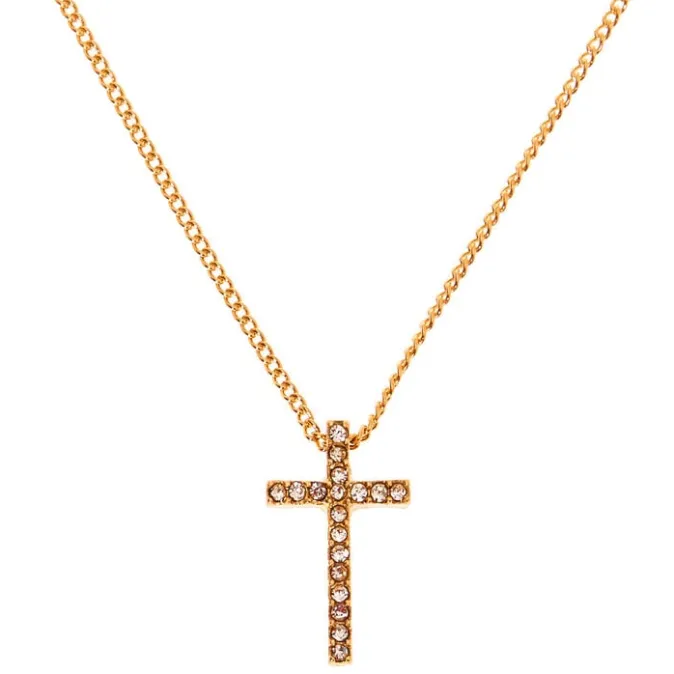 ICING Gold Cross Pendant Necklace