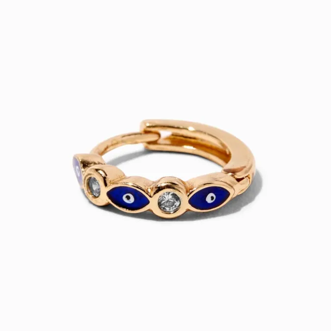 ICING Gold 18G Evil Eye Cartilage Clicker Earring