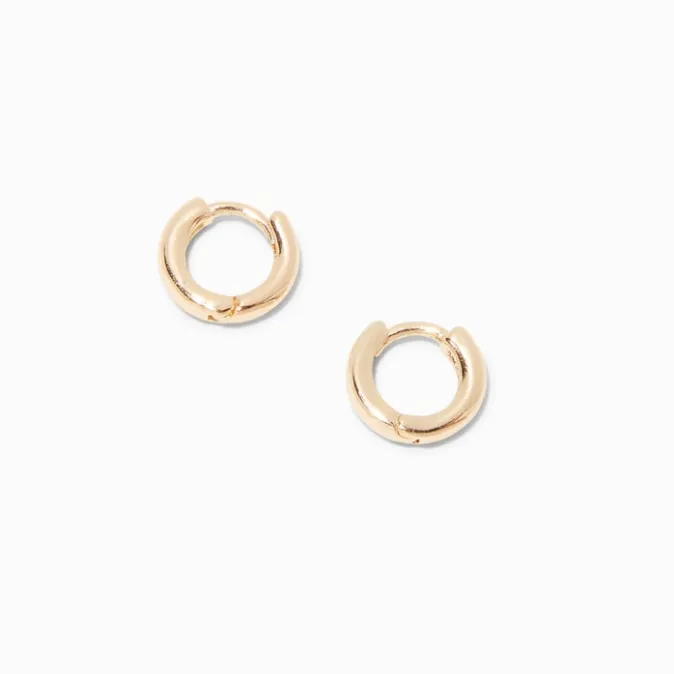 ICING Gold 10MM Huggie Hoop Earrings