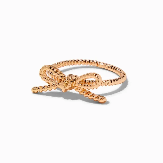 ICING Gold-tone Bow Ring