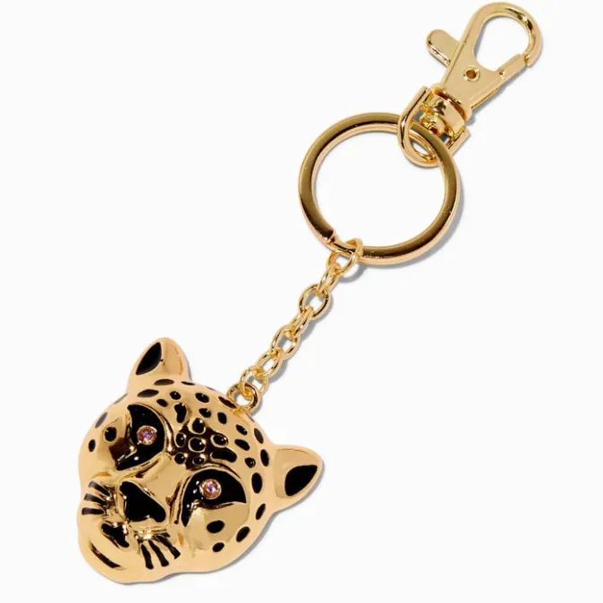 ICING Gold-tone Cheetah Bottle Opener Keychain