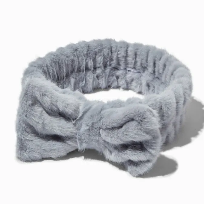 ICING Gray Makeup Bow Headwrap