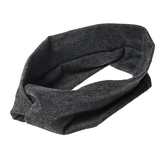 ICING Gray Marled Wide Jersey Headwrap