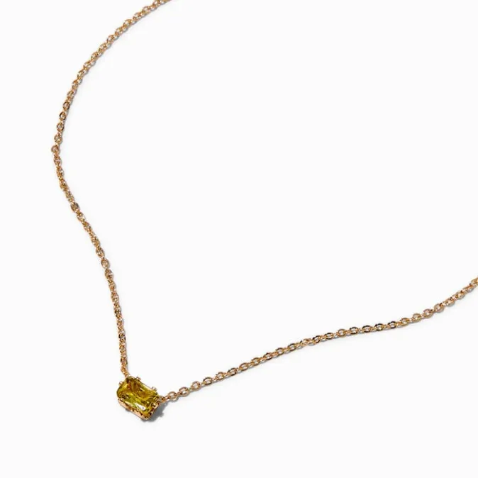 ICING Green Cubic Zirconia Gold-tone Pendant Necklace