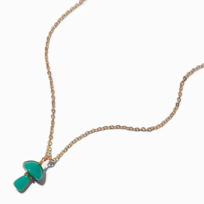 ICING Green Mushroom Pendant Necklace