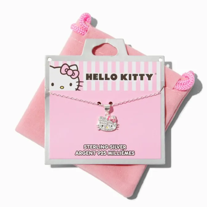 ICING Hello Kitty&reg; Crystal Sterling Silver Pendant Necklace