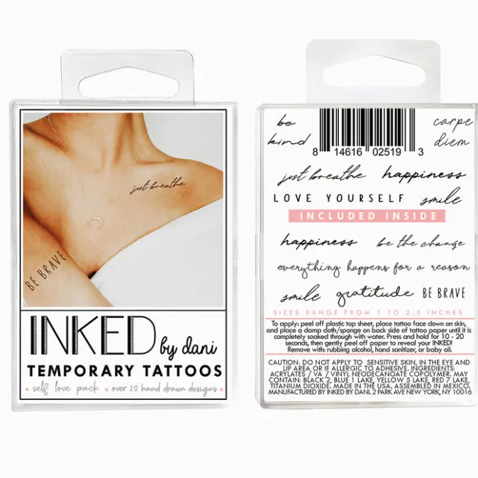 ICING INKED by Dani Self Love Temporary Tattoos