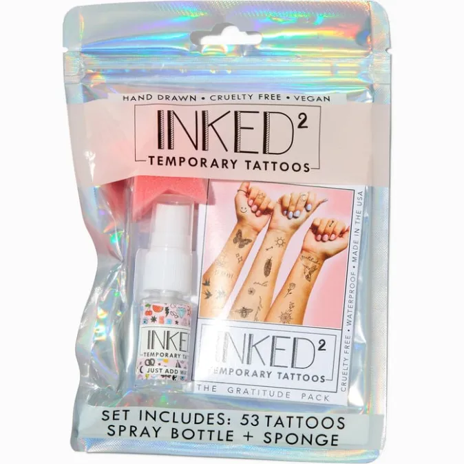 ICING INKED by Dani The Gratitude Pack Temporary Tattoo Kit