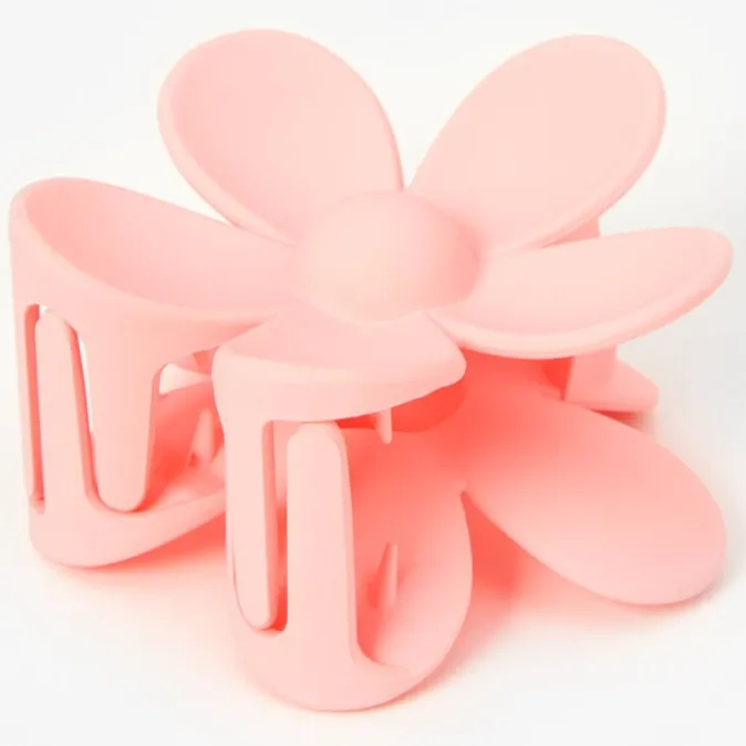 ICING Matte Pink Flower Hair Claw
