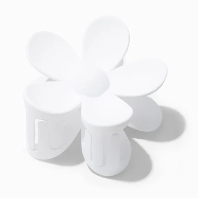 ICING Matte White Flower Hair Claw