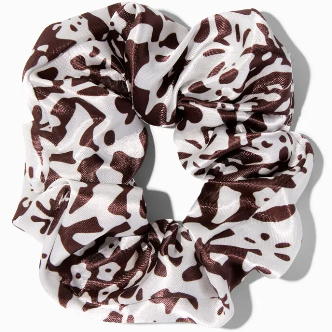 ICING Medium Brown Daisy Hair Scrunchie