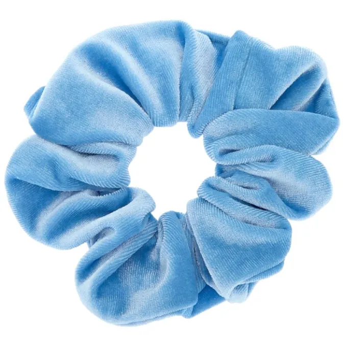 ICING Medium Sky Blue Velvet Hair Scrunchie