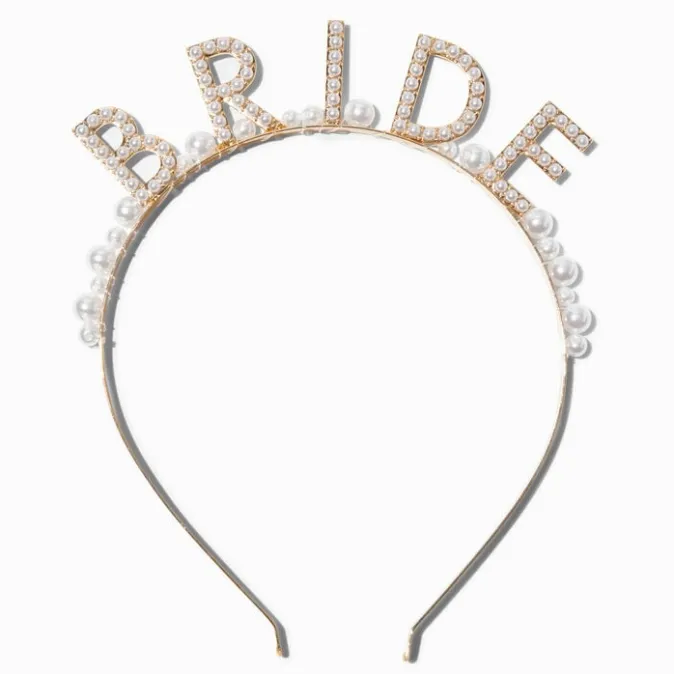 ICING Pearl & Gold Bride Headband