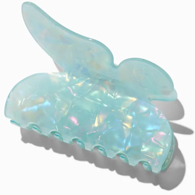 ICING Pearlized Blue Butterfly Large Hair Claw
