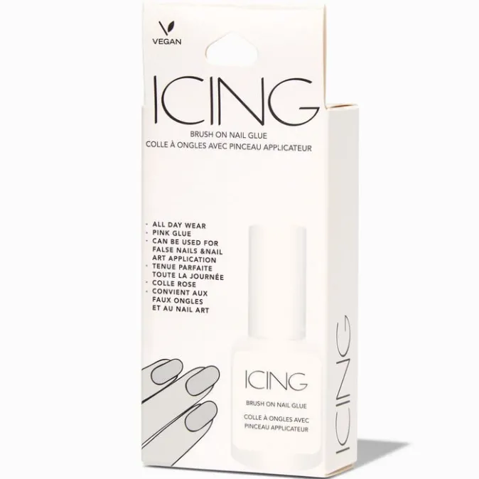 ICING Pink Brush On Faux Nail Glue