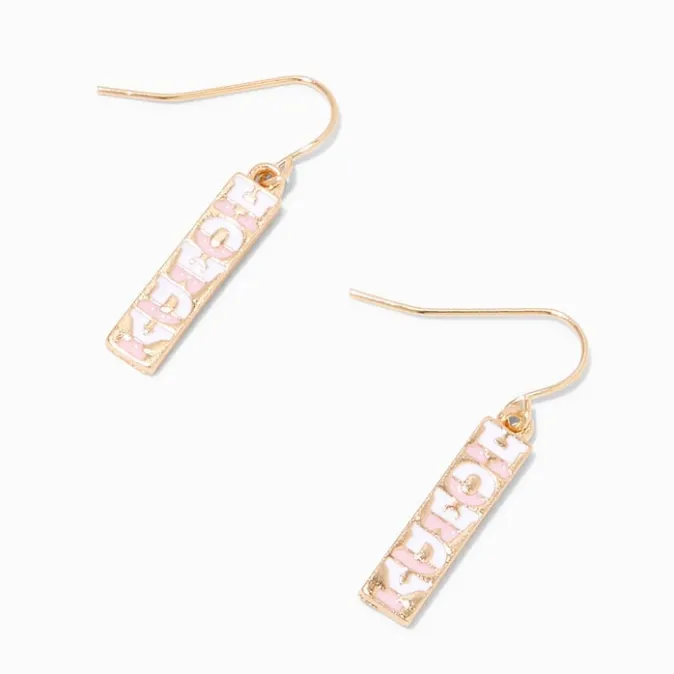 ICING Pink Howdy 1" Drop Earrings