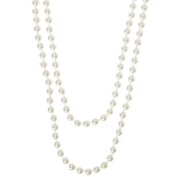 ICING 60" White Pearl Necklace