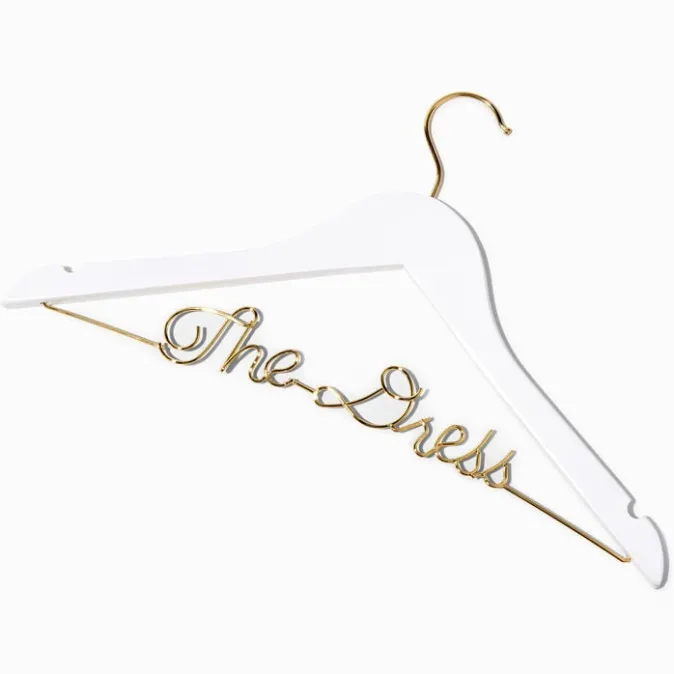 ICING "The Dress" White & Gold Wedding Dress Hanger