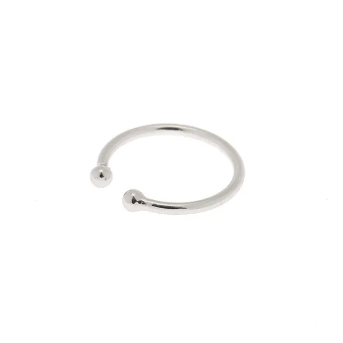 ICING Silver Horseshoe Faux Nose Ring