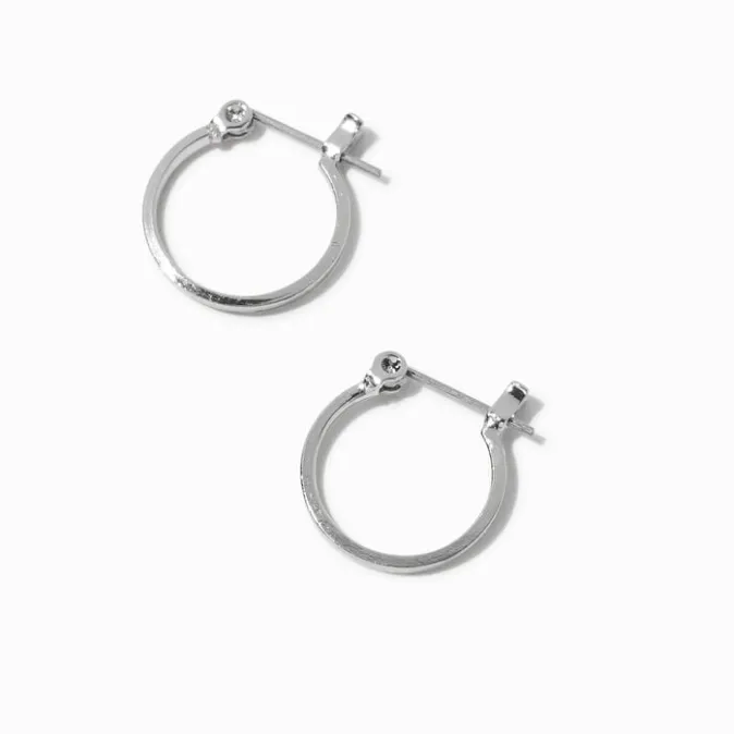ICING Silver 15MM Hoop Earrings