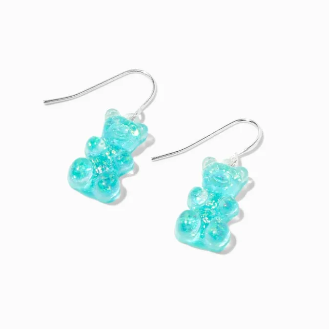 ICING Teal Glow In The Dark Gummy Bears&reg; Drop Earrings