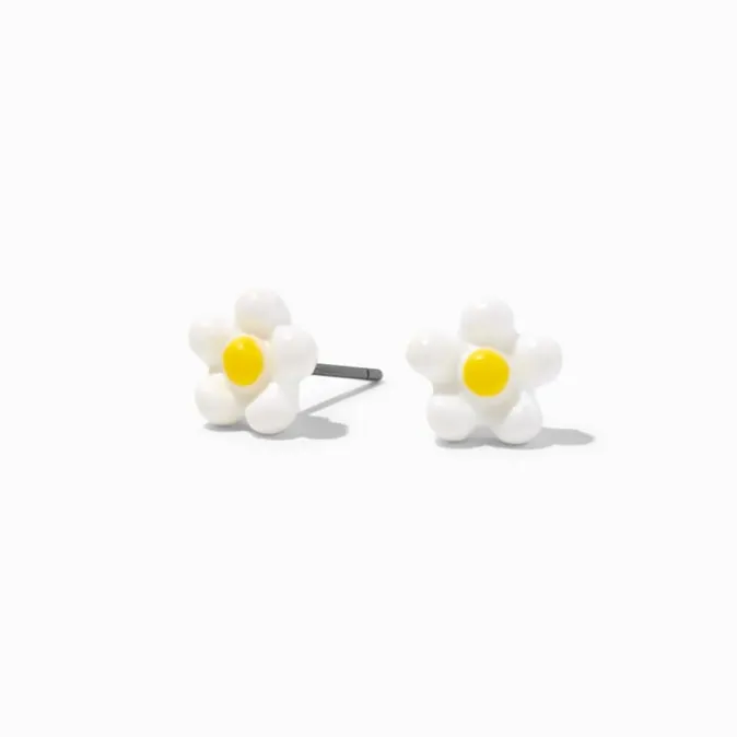 ICING White Daisy Stud Earrings